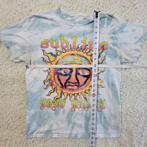 Sublime Long Beach Tie-Dye T-Shirt Medium Band Tee Soft Cotton Unisex Top - Picture 3 of 11